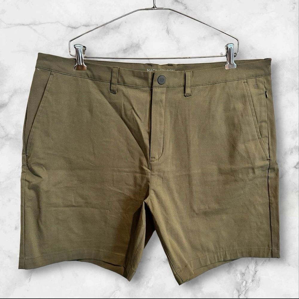 Mack Weldon Shorts Mens‎ 38W Green Chino Golf  40x7.5